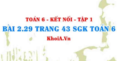 Bài 2.29 trang 43 SGK Toán 6 tập 1 Kết nối tri thức